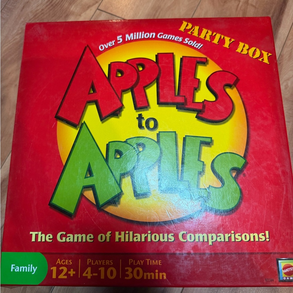 Mattel Apples to Apples Party Box - Red and Yellow